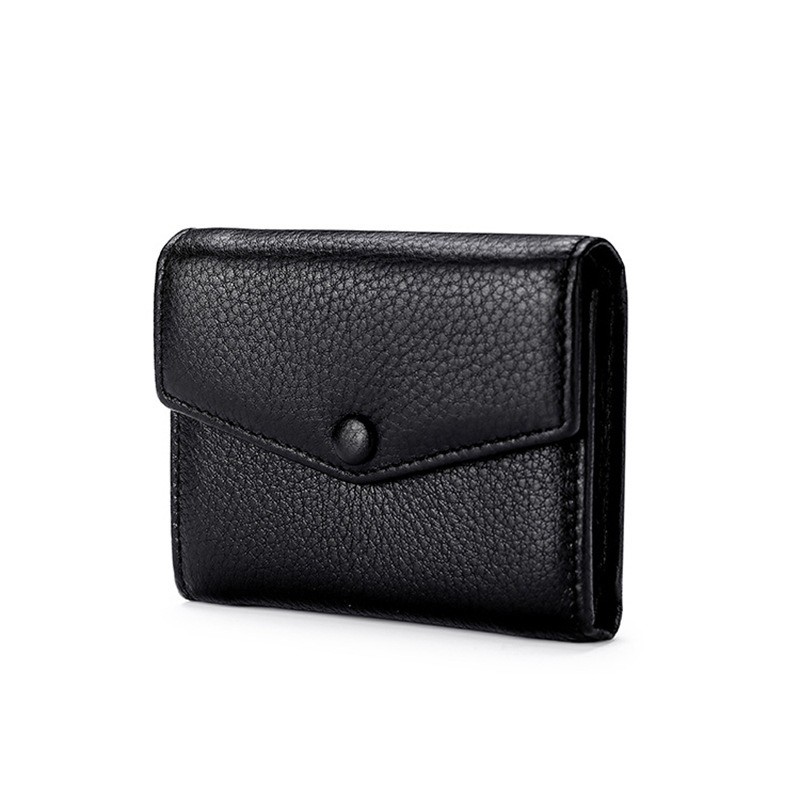 Жіночий шкіряний гаманець Belinda чорний - 1 фото