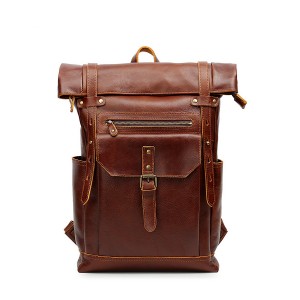 Мужской кожаный рюкзак...