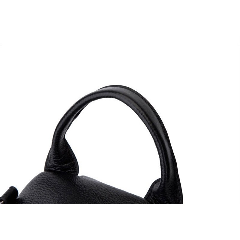 Женский кожаный рюкзак Glory черный - 18 фото