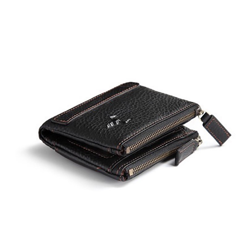 Чоловічий шкіряний гаманець Corrida чорний - 4 фото