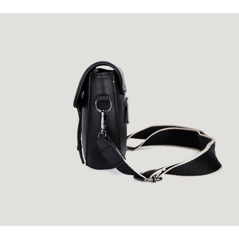 Женская кожаная сумка-клатч Patty черная - 4 фото