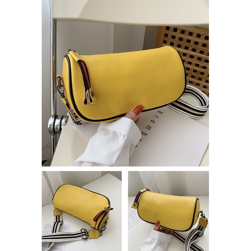 Жіноча шкіряна сумка Alice жовта - 7 фото