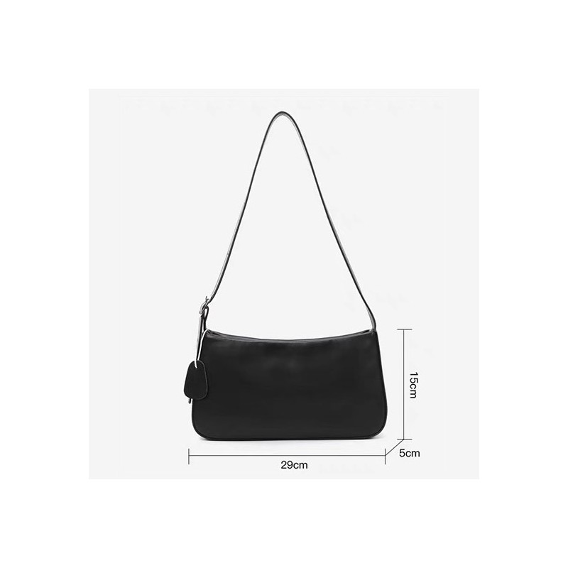 Женская кожаная сумка Julia черная - 9 фото