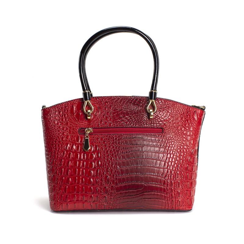 Женская классическая сумка Inessa красная - 2 фото