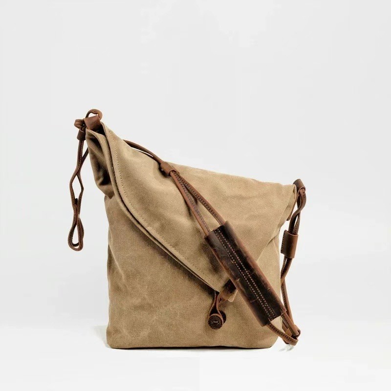 Женская сумка Air через плечо светло-коричневая - 6 фото