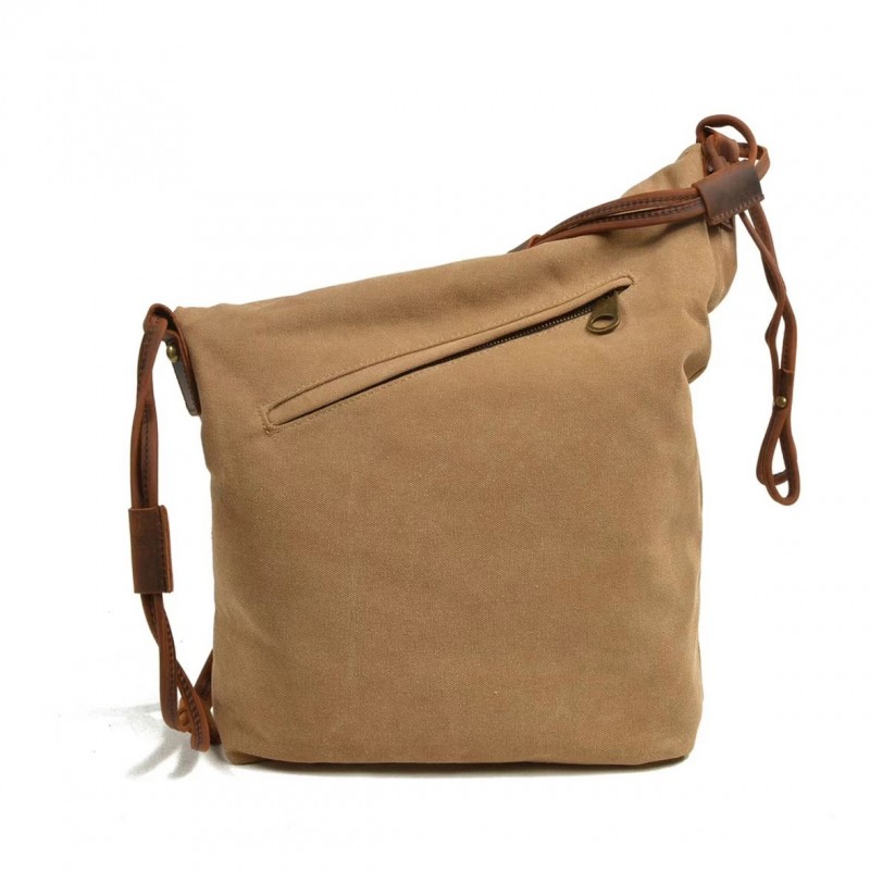 Женская сумка Air через плечо светло-коричневая - 7 фото