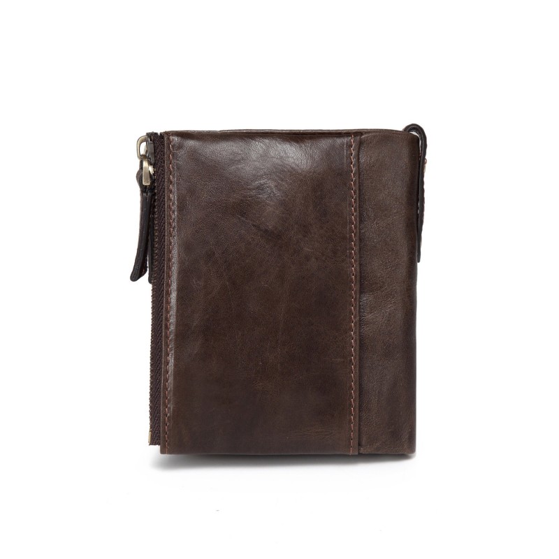 Мужской кожаный кошелек Corrida темно-коричневый - 2 фото