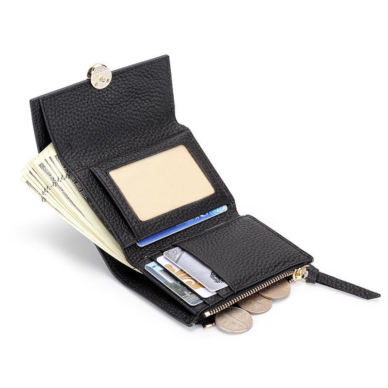 Жіночий шкіряний гаманець Whitney чорний - 3 фото