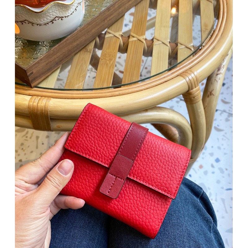Жіночий шкіряний гаманець Rachel червоний - 4 фото