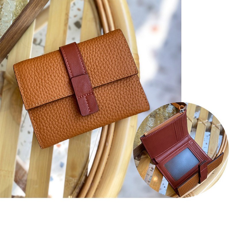 Женский кожаный кошелек Rachel светло-коричневый - 4 фото