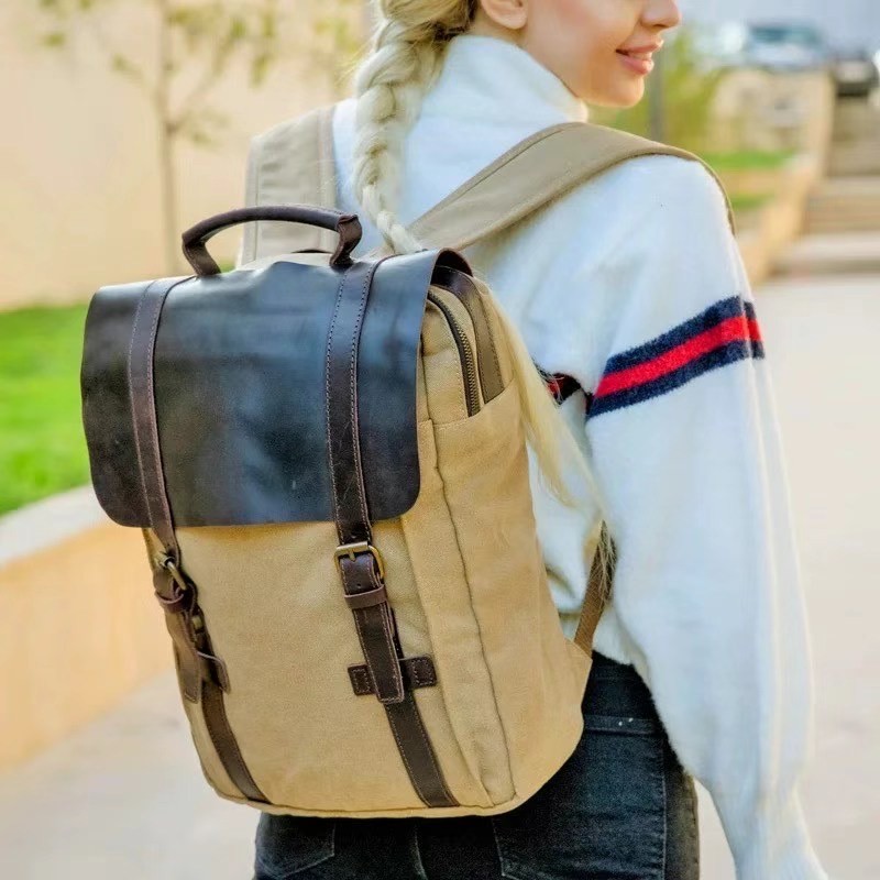 Мужской городской рюкзак Ethan светло-коричневый - 3 фото