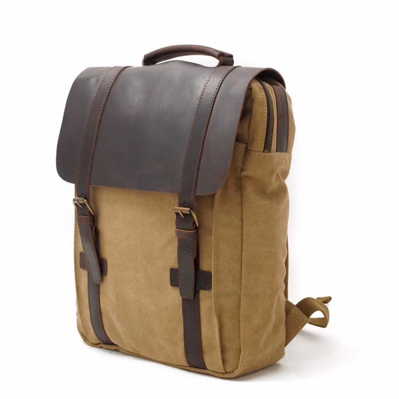 Чоловічий міський рюкзак Ethan світло-коричневий - 4 фото