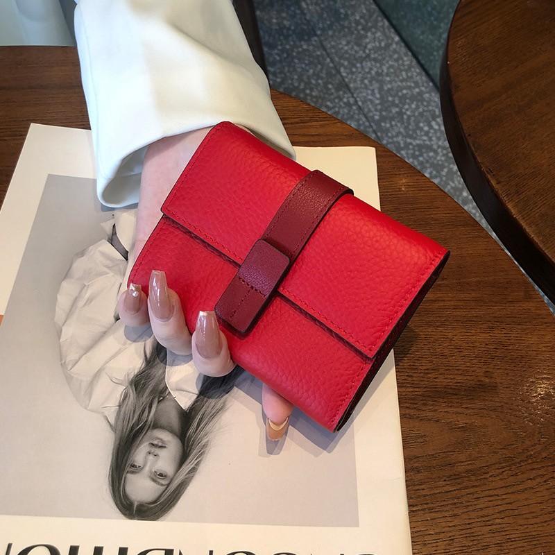 Жіночий шкіряний гаманець Rachel червоний - 5 фото