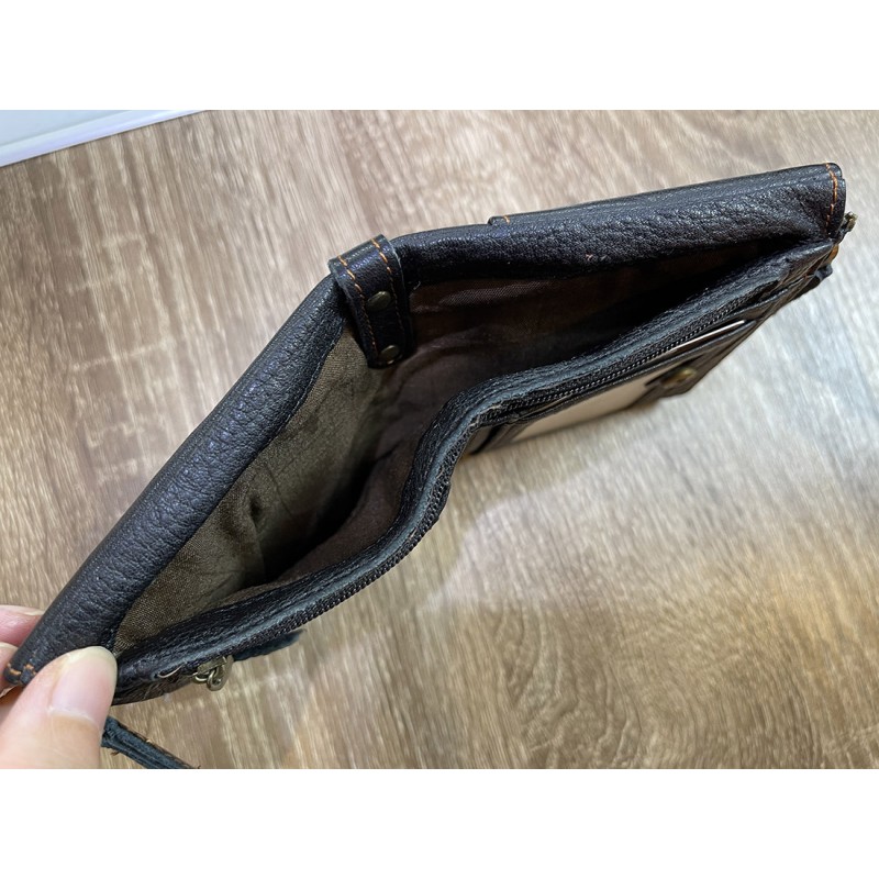 Чоловічий шкіряний гаманець Corrida чорний - 3 фото