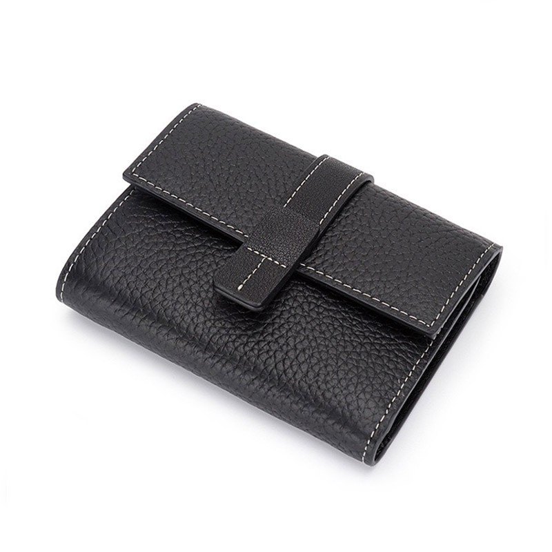 Жіночий шкіряний гаманець Rachel чорний - 10 фото