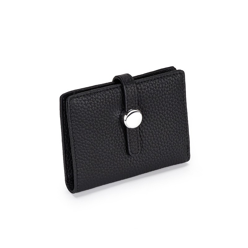 Жіночий шкіряний гаманець Annie чорний - 2 фото