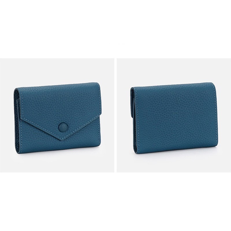 Жіночий шкіряний гаманець Ellie синій - 1 фото