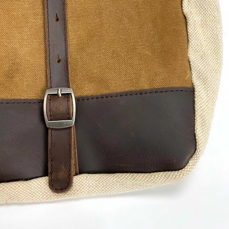 Женская сумка-тоут Acadia коричневая - 1 фото