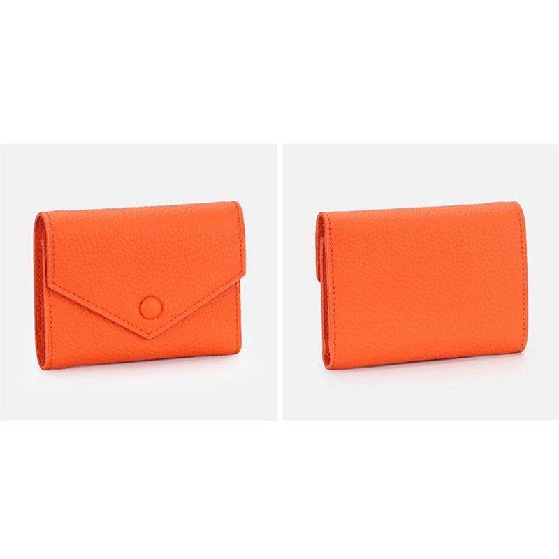 Женский кожаный кошелек Ellie оранжевый - 1 фото