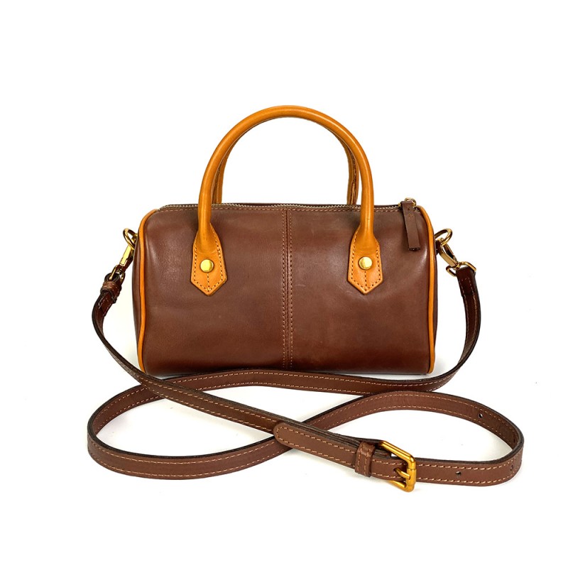 Жіноча шкіряна сумка Patti коричнева - 1 фото