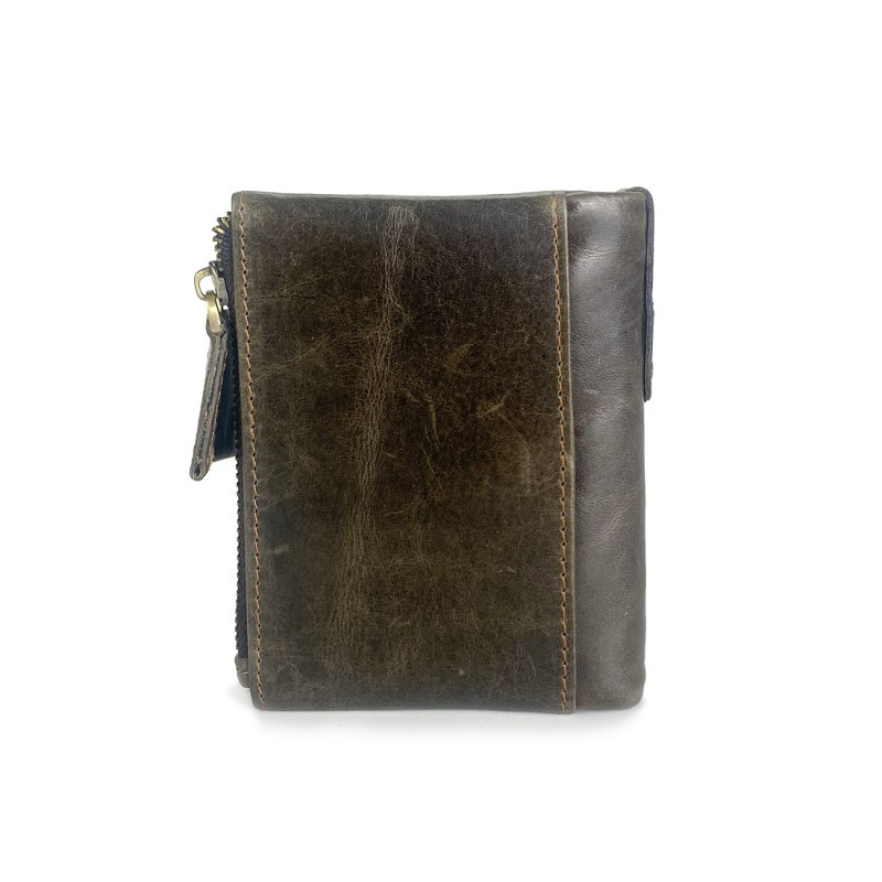 Чоловічий шкіряний гаманець Corrida коричневий - 4 фото