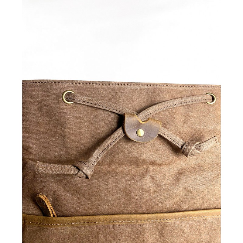 Чоловічий міський рюкзак Christopher коричневий - 5 фото