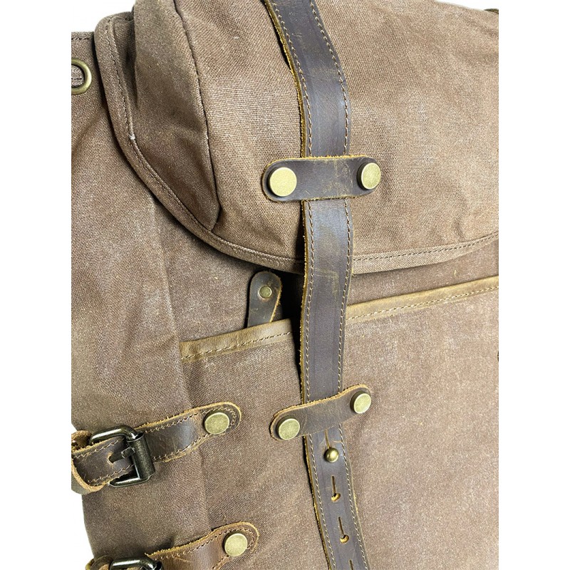 Чоловічий міський рюкзак Christopher коричневий - 7 фото