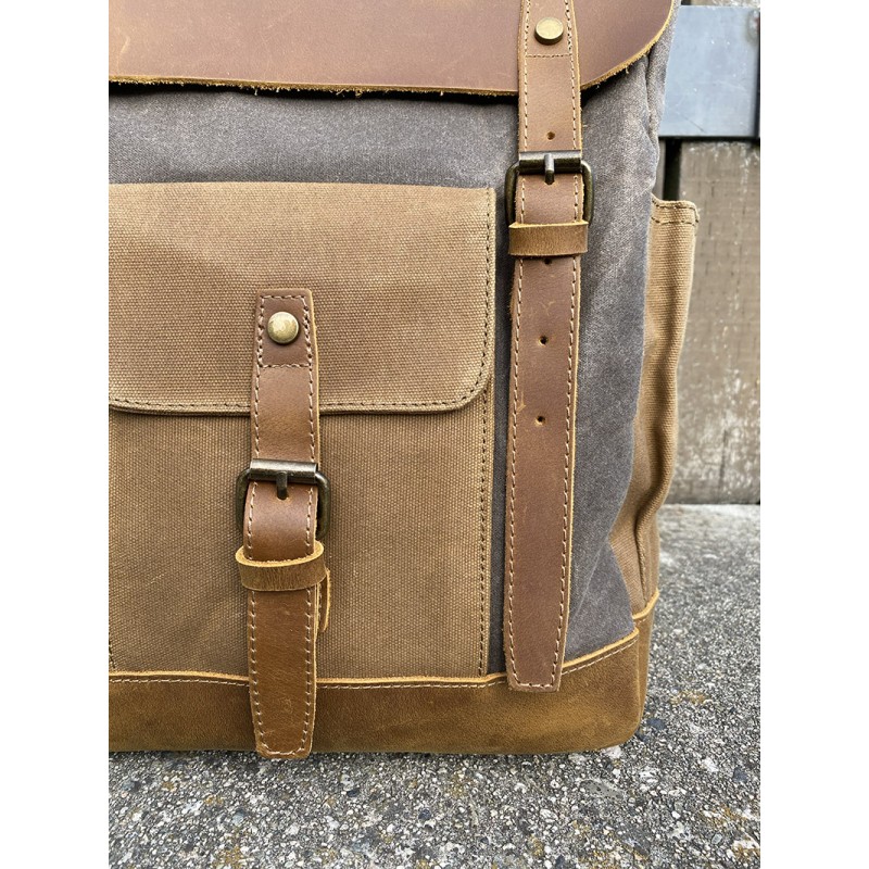 Чоловічий міський рюкзак Jacob тауп - 8 фото