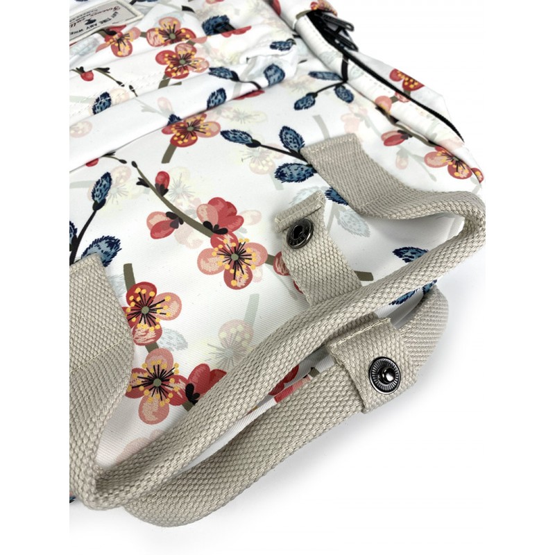 Женский рюкзак Blooming белый с разноцветным рисунком - 5 фото