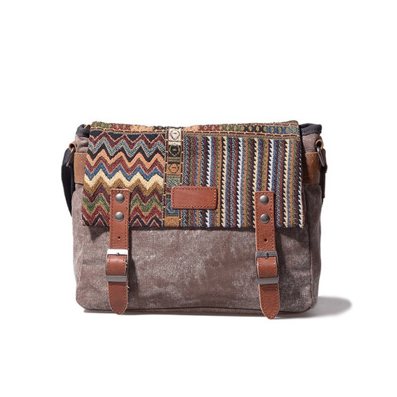 Женская сумка Aeon с орнаментом коричневая фото
