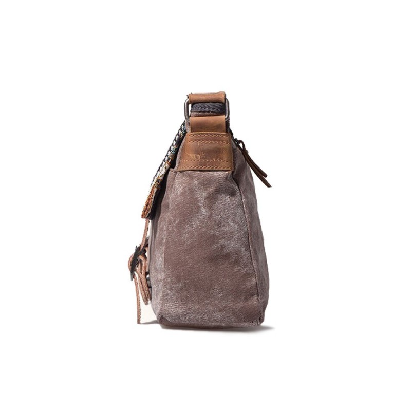 Женская сумка Aeon с орнаментом коричневая - 1 фото