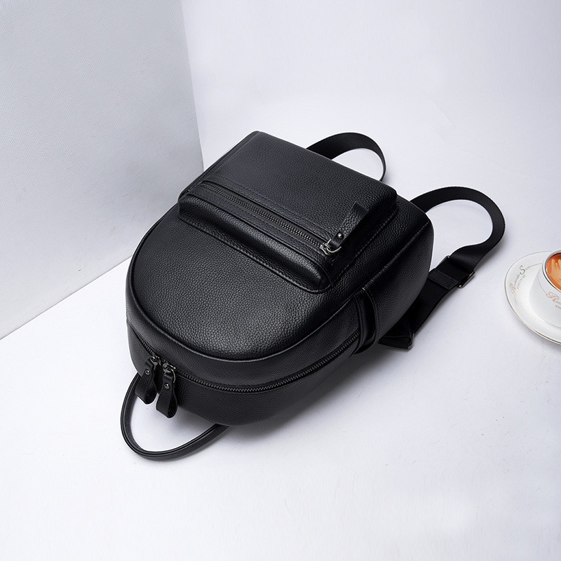 Женский кожаный рюкзак Esther черный - 5 фото