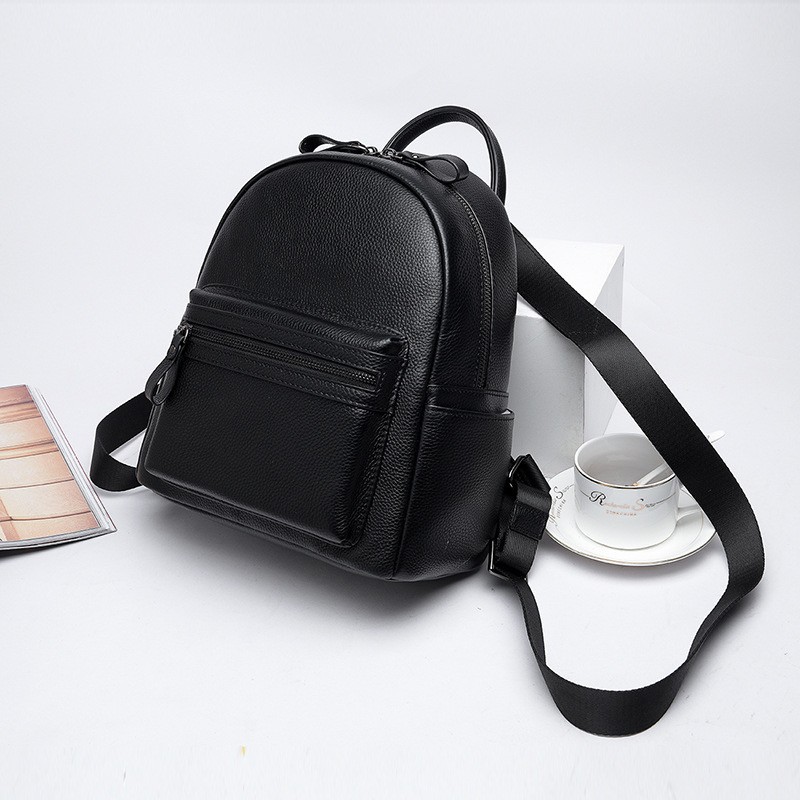 Женский кожаный рюкзак Esther черный - 6 фото