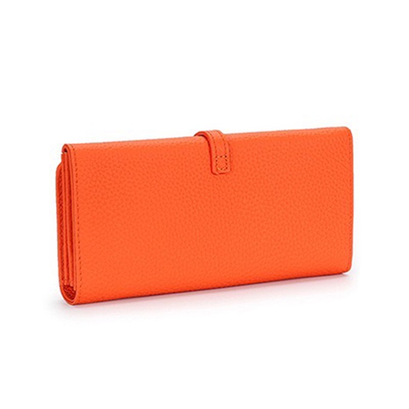 Женский кожаный кошелек Vicki оранжевый - 2 фото
