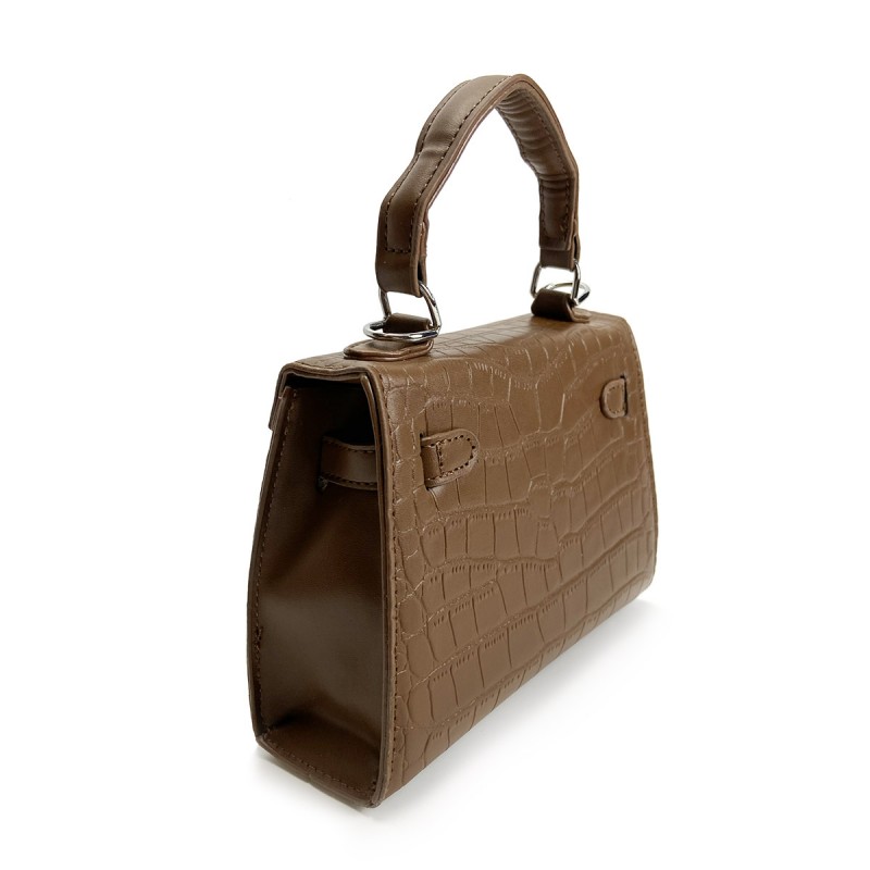Жіноча сумка Cristal коричнева - 3 фото