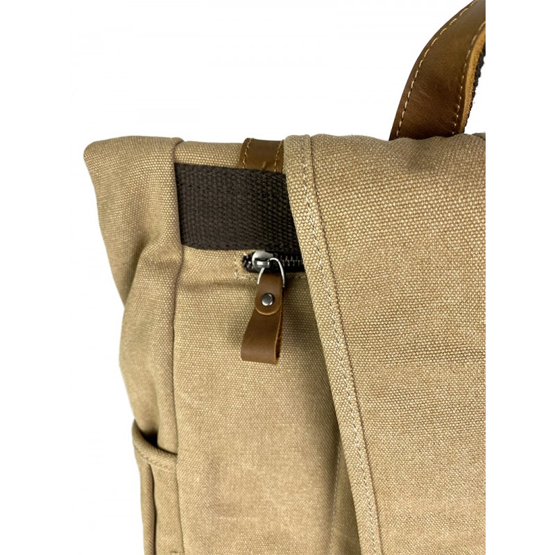 Чоловічий міський рюкзак Fridrich світло-коричневий - 6 фото