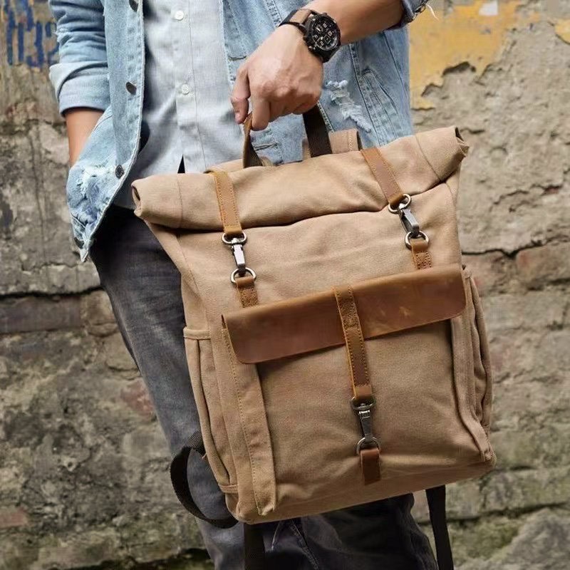 Чоловічий міський рюкзак Fridrich світло-коричневий - 1 фото