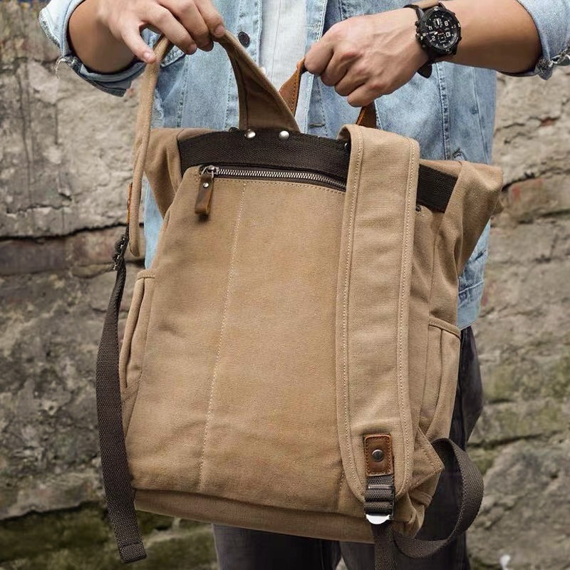 Чоловічий міський рюкзак Fridrich світло-коричневий - 2 фото