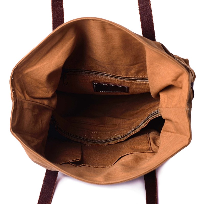 Женская городская сумка Craft коричневая - 5 фото