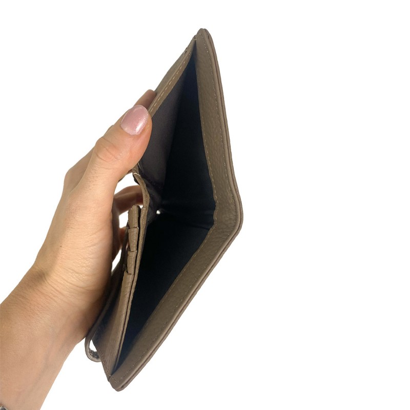 Жіночий шкіряний гаманець Annie коричневий - 5 фото