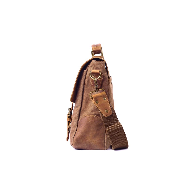 Чоловічий портфель Tone коричневий - 7 фото