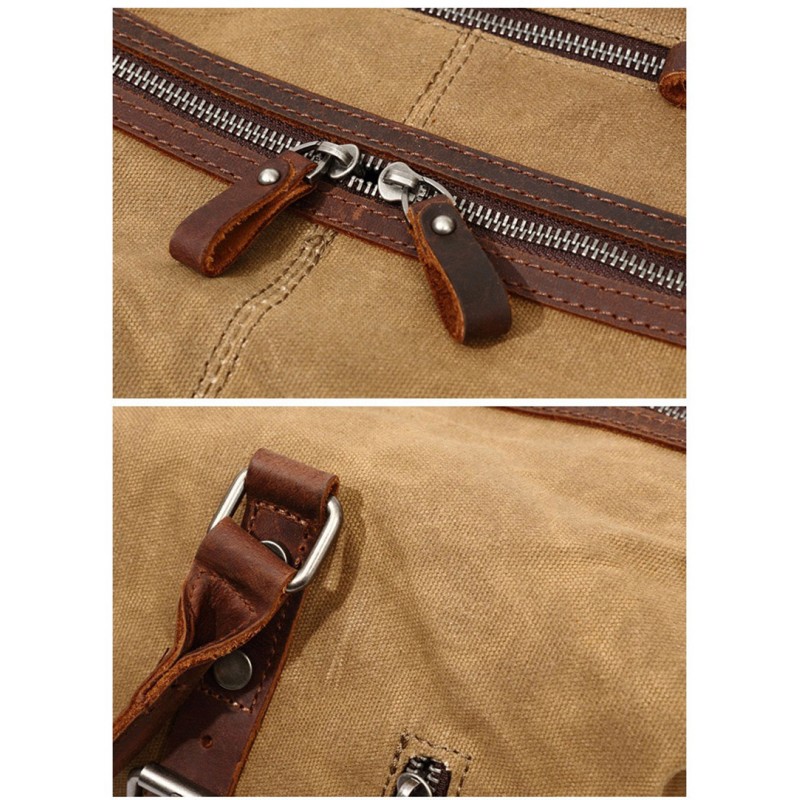 Мужская городская сумка Conrad светло-коричневая - 7 фото