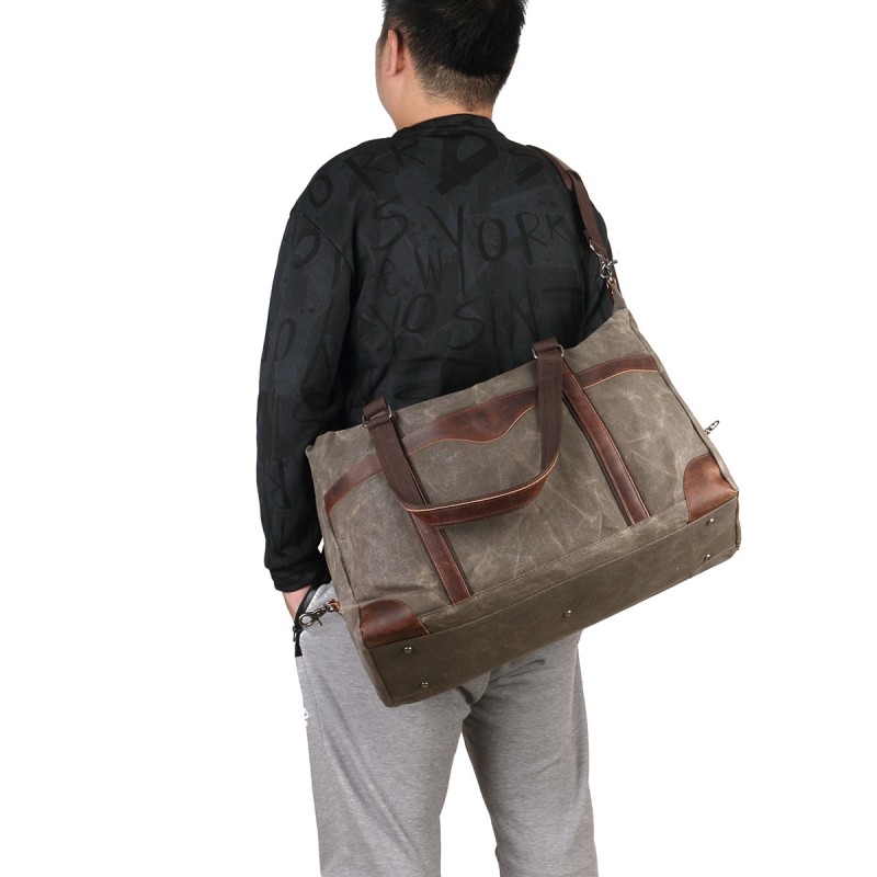 Чоловіча міська сумка Arbor хакі - 3 фото