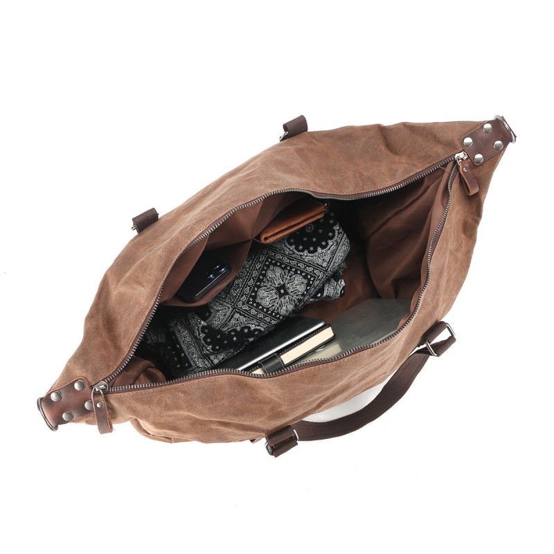 Чоловіча міська сумка Arbor коричнева - 3 фото