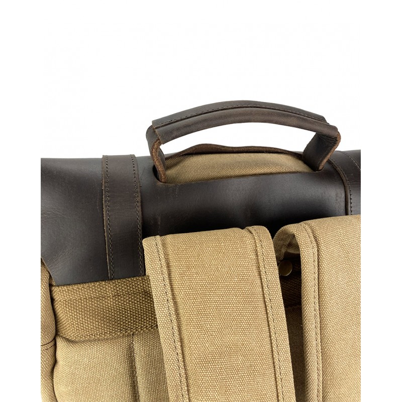 Мужской городской рюкзак Ethan светло-коричневый - 11 фото