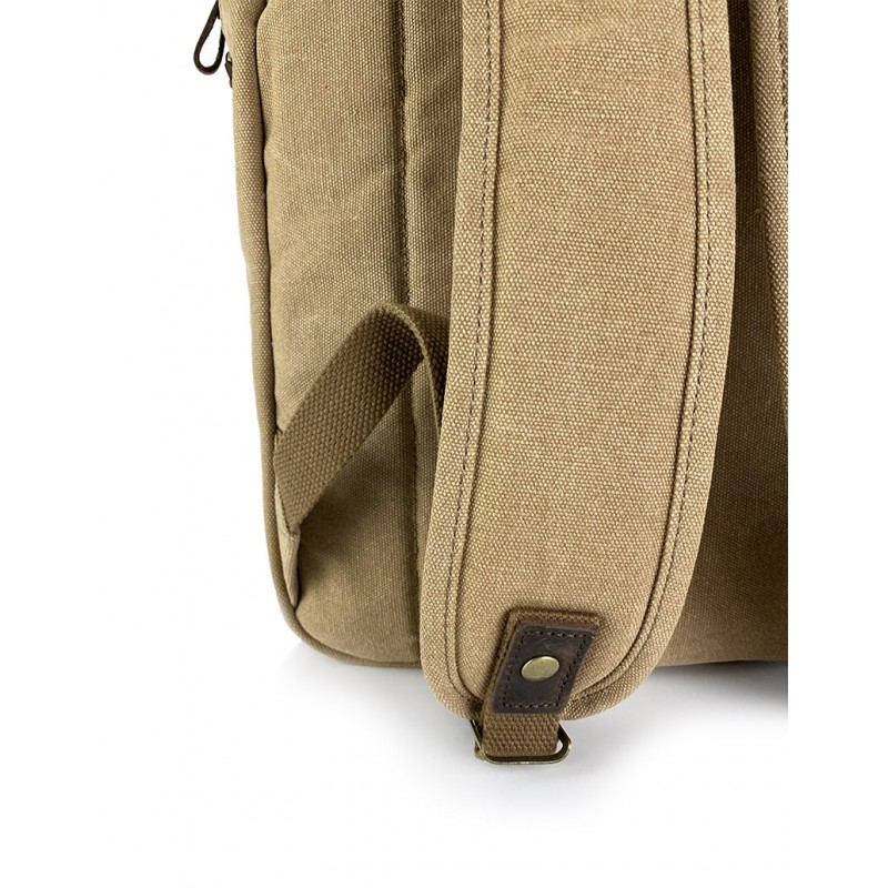 Мужской городской рюкзак Ethan светло-коричневый - 12 фото