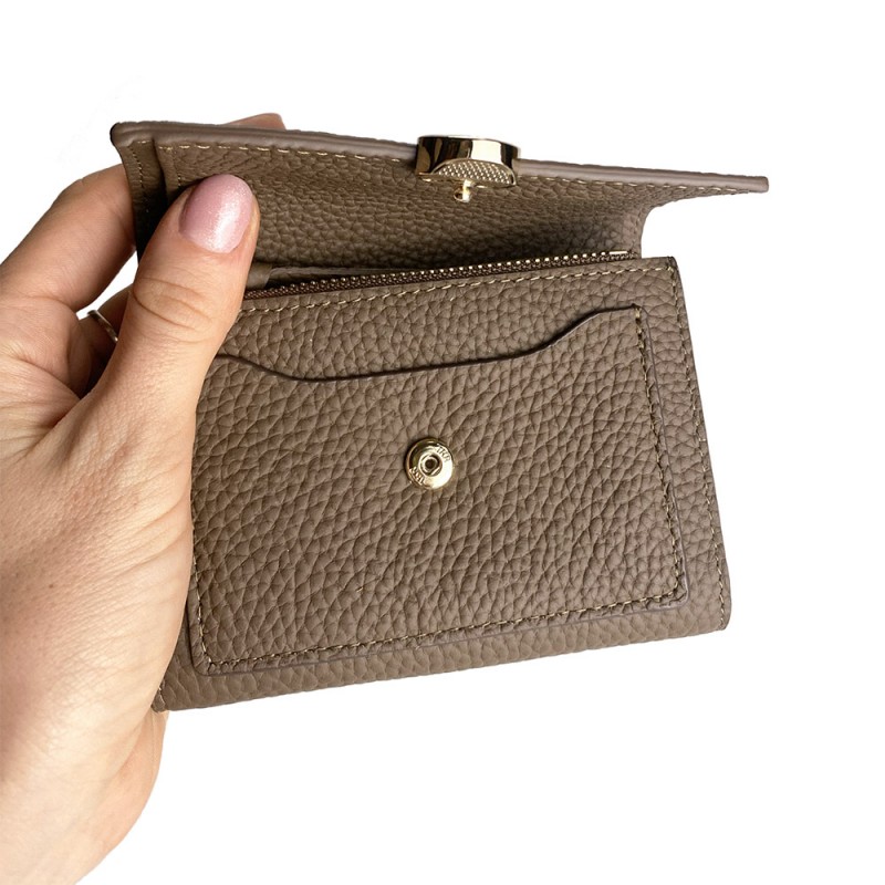 Жіночий шкіряний гаманець Whitney коричневий - 3 фото
