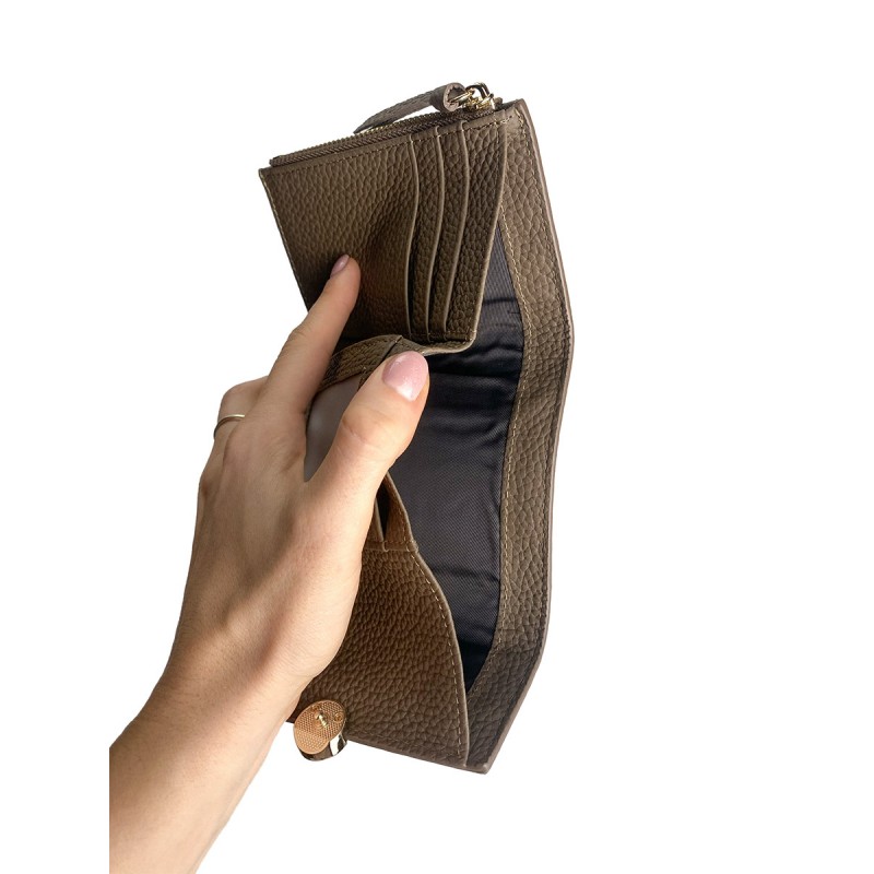 Жіночий шкіряний гаманець Whitney коричневий - 5 фото