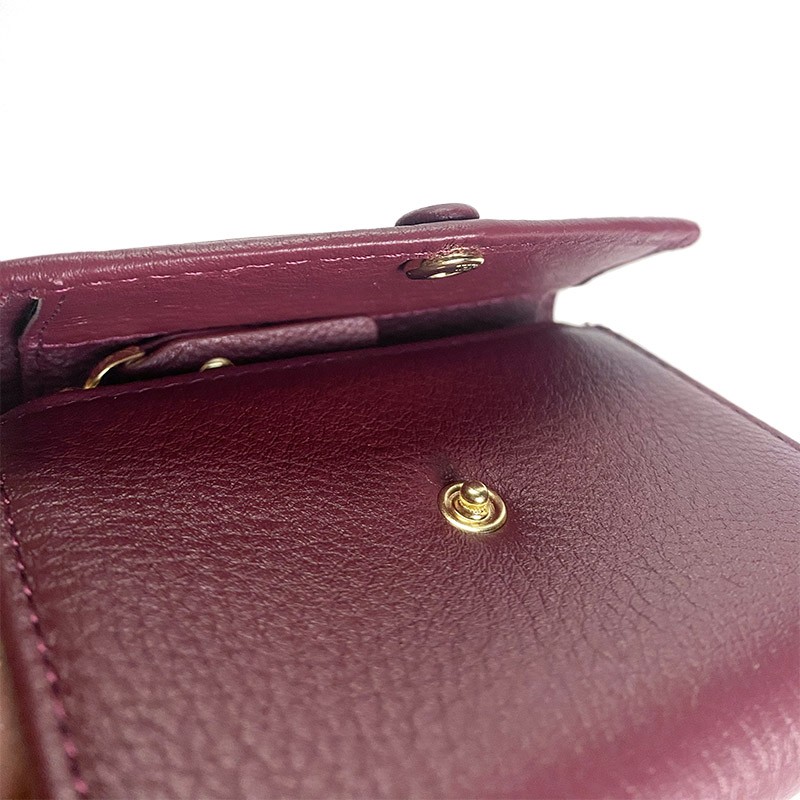 Жіночий шкіряний гаманець Belinda червоний - 5 фото