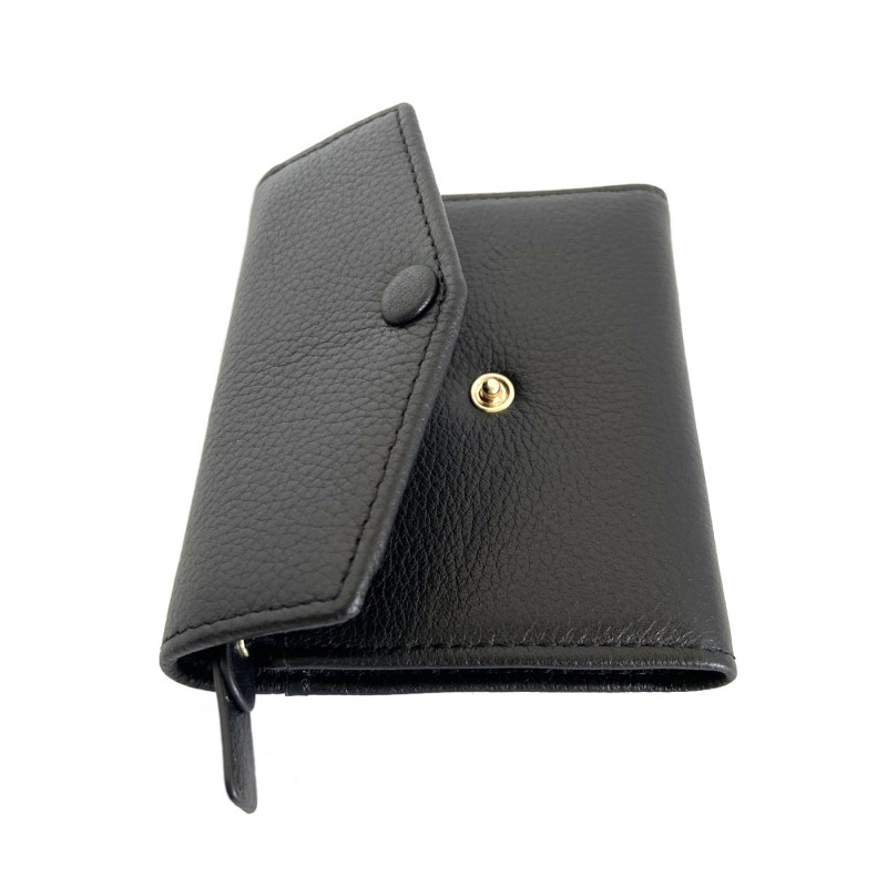 Жіночий шкіряний гаманець Belinda чорний - 8 фото